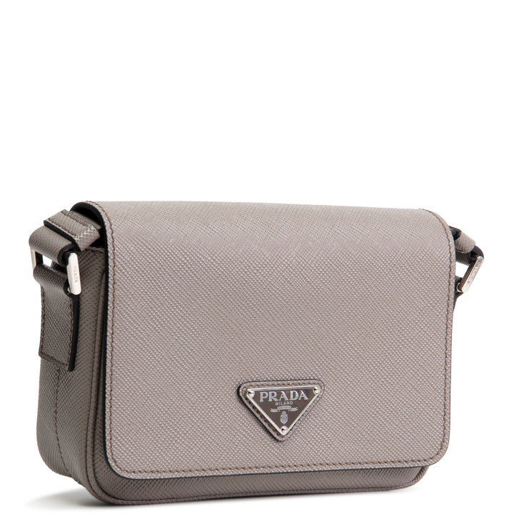 PRADA Saffiano Messenger Bag- Grey