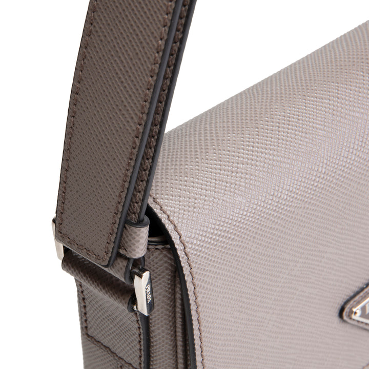 PRADA Saffiano Messenger Bag- Grey