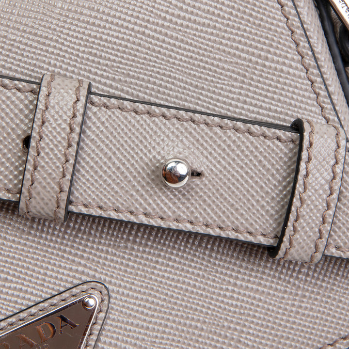 PRADA Saffiano Messenger Bag- Grey