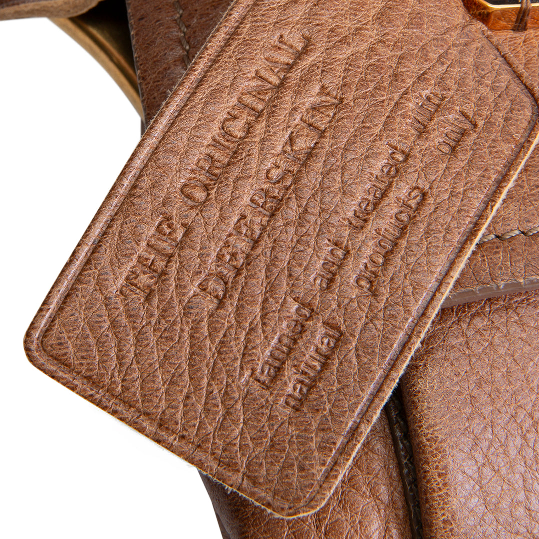 PRADA Cervo Pietre Clutch - Camello Brown