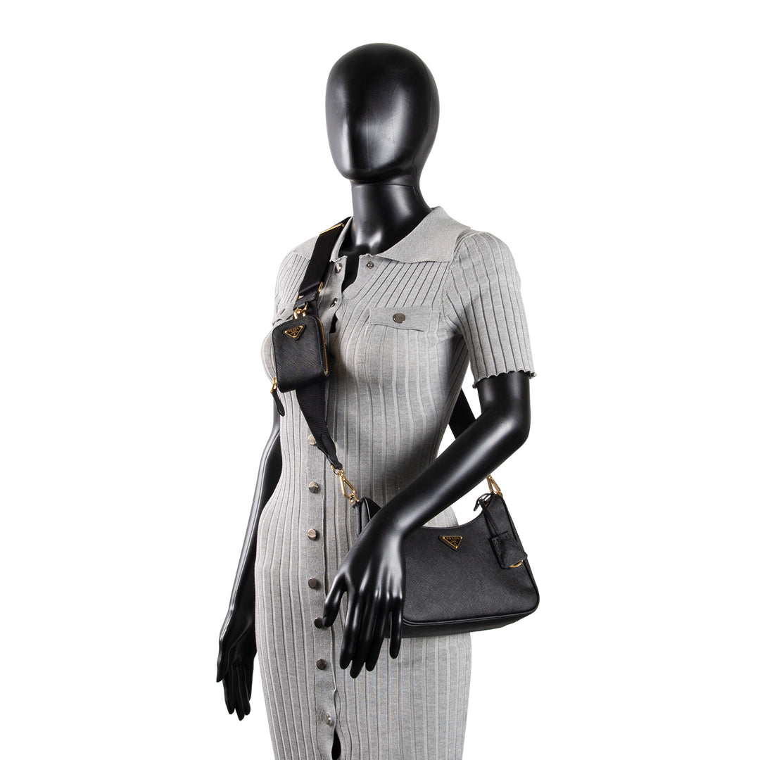 PRADA Saffiano Leather Re Edition 2005 - Black