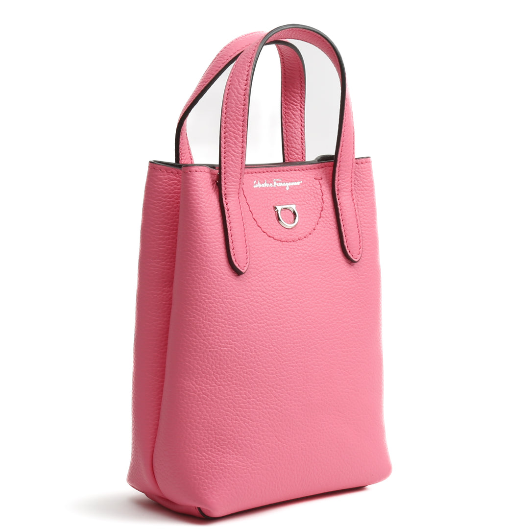 FERRAGAMO Gancini Tote -Bubble Gum Pink