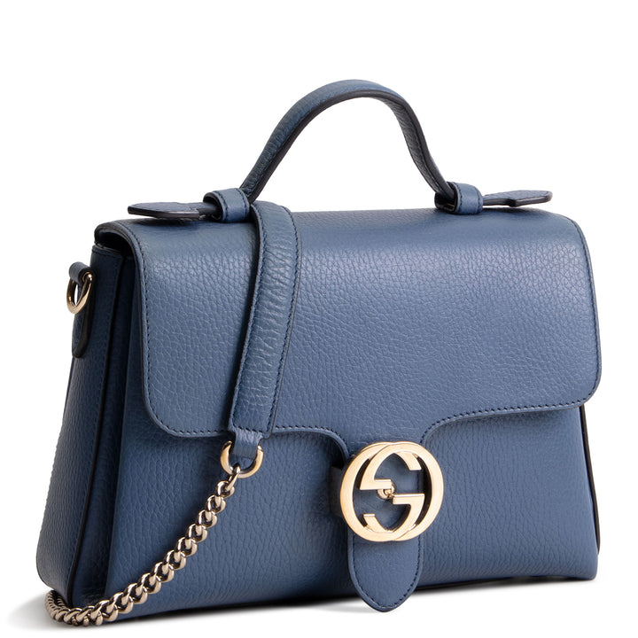 GUCCI Interlocking GG Top Handle - Blue