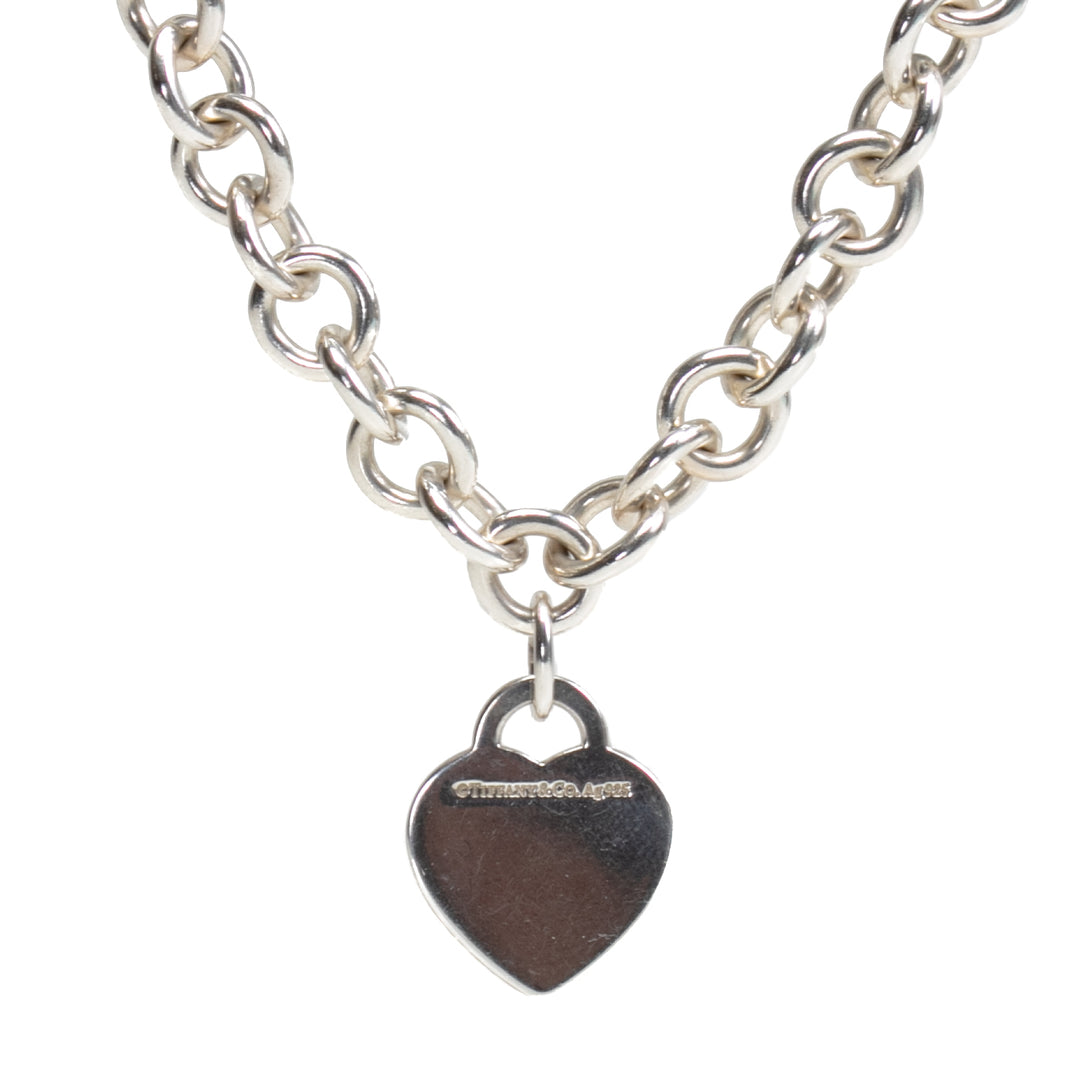 TIFFANY & CO. Heart Tag Chain Link Necklace