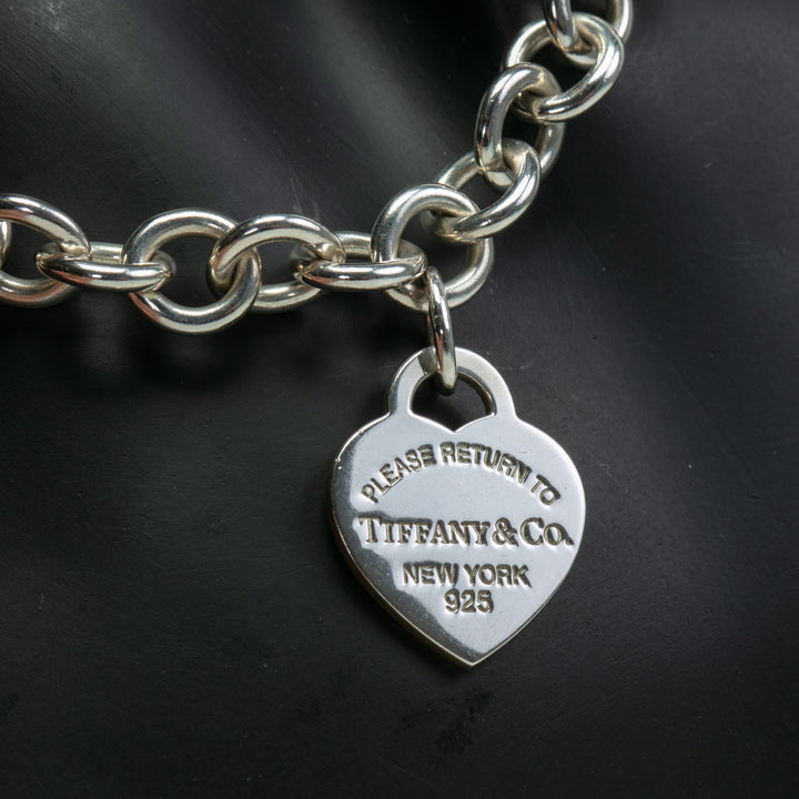 TIFFANY & CO. Heart Tag Chain Link Necklace