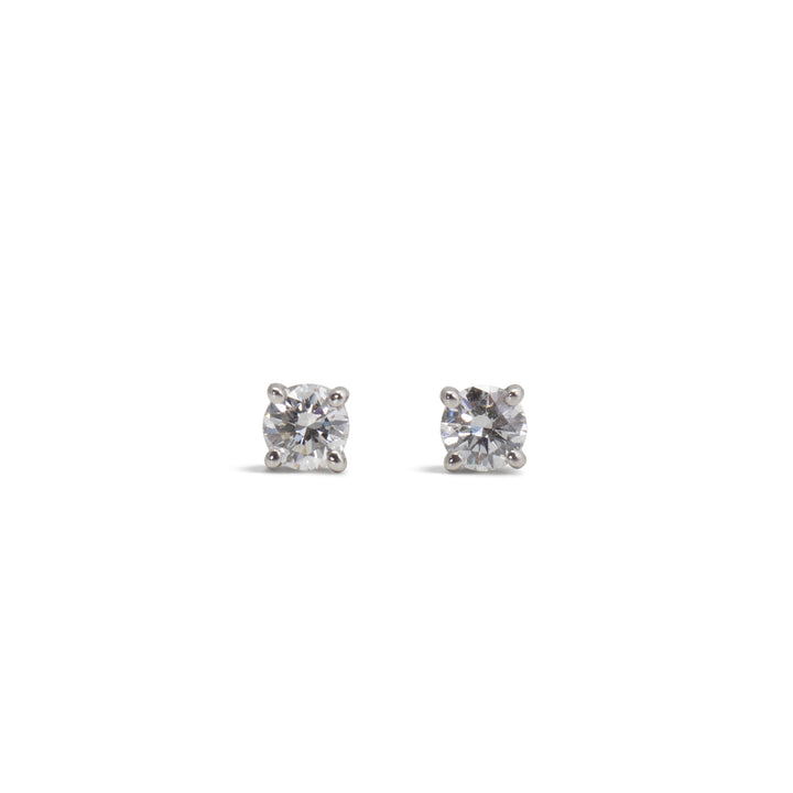 TIFFANY & Co. Platinum Diamond Earrings - Pair