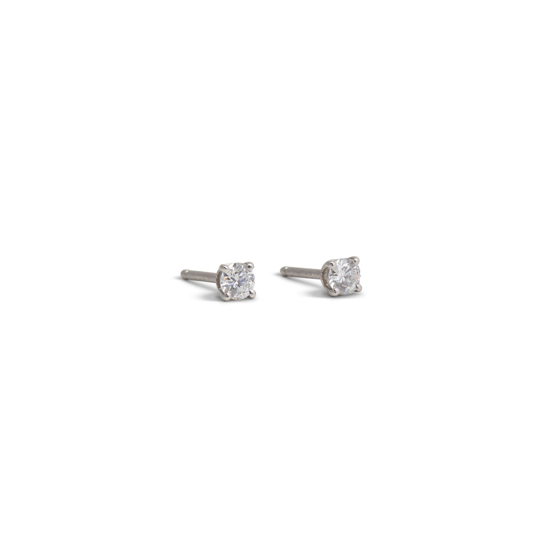 TIFFANY & Co. Platinum Diamond Earrings - Pair