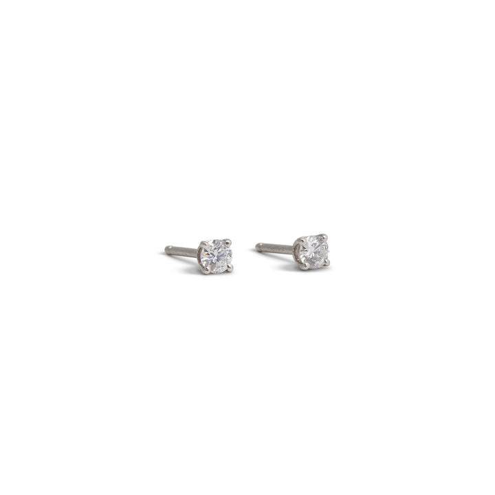 TIFFANY & Co. Platinum Diamond Earrings - Pair