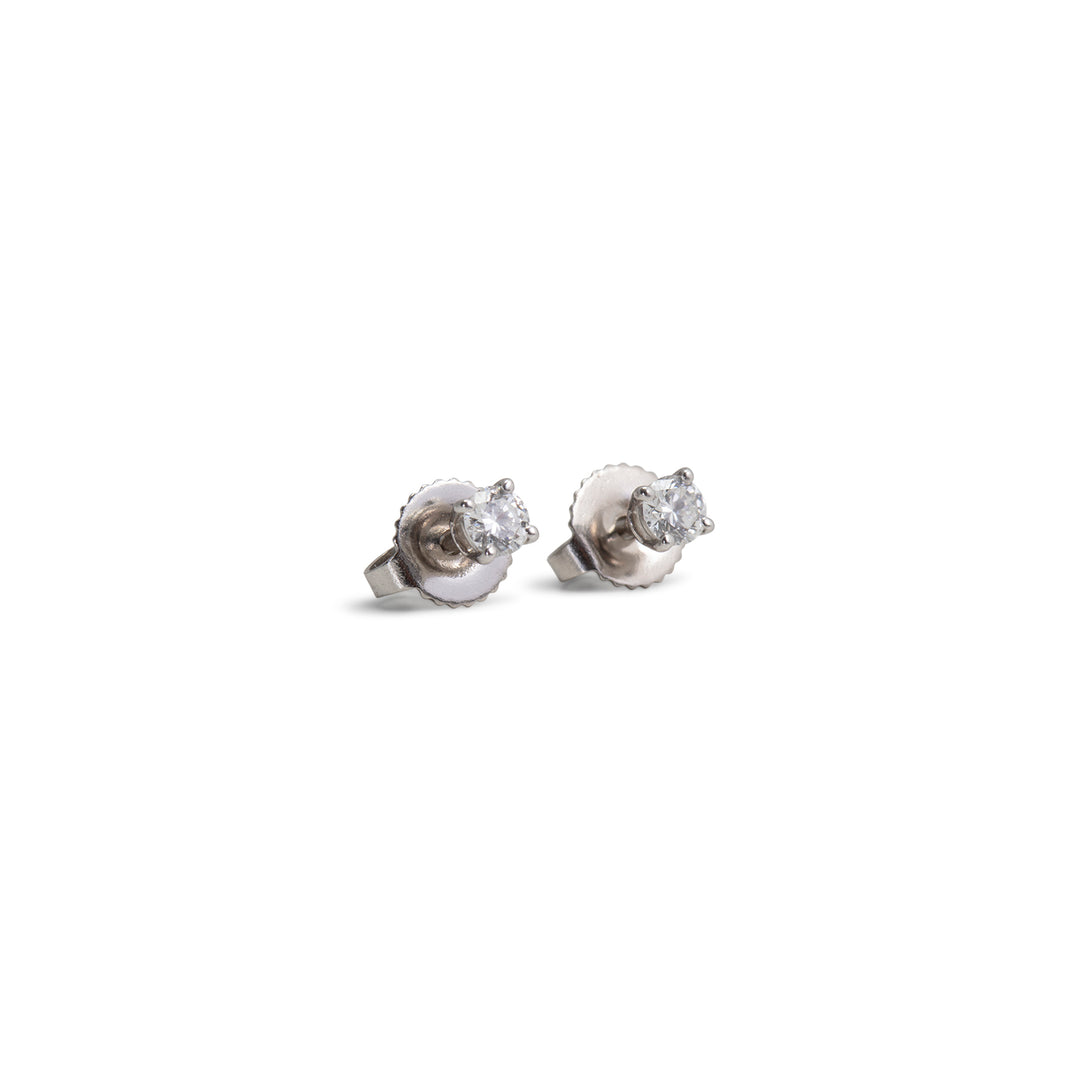 TIFFANY & Co. Platinum Diamond Earrings - Pair