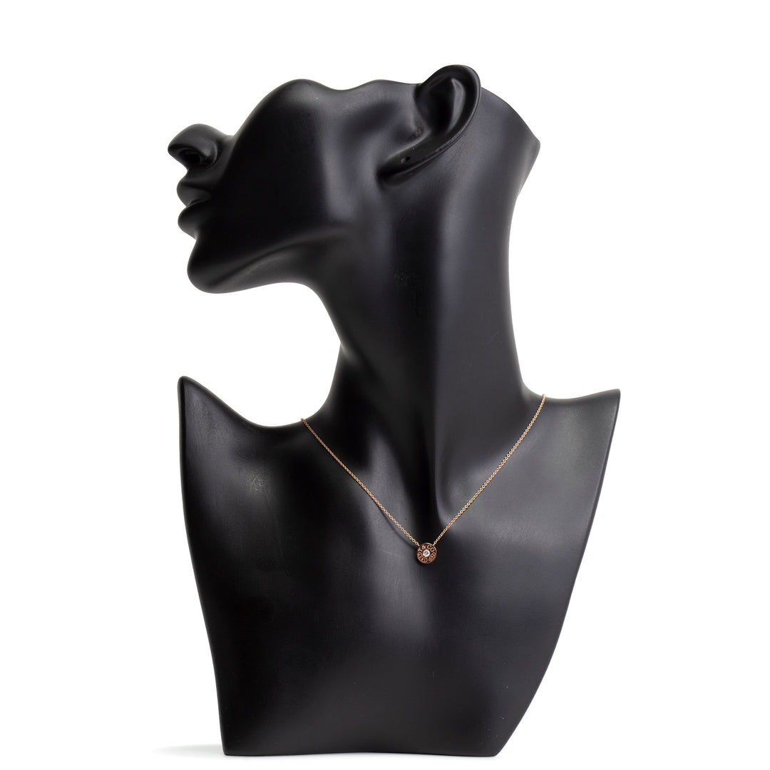 TIFFANY & CO. Diamond 1837 Circle Pendant Necklace