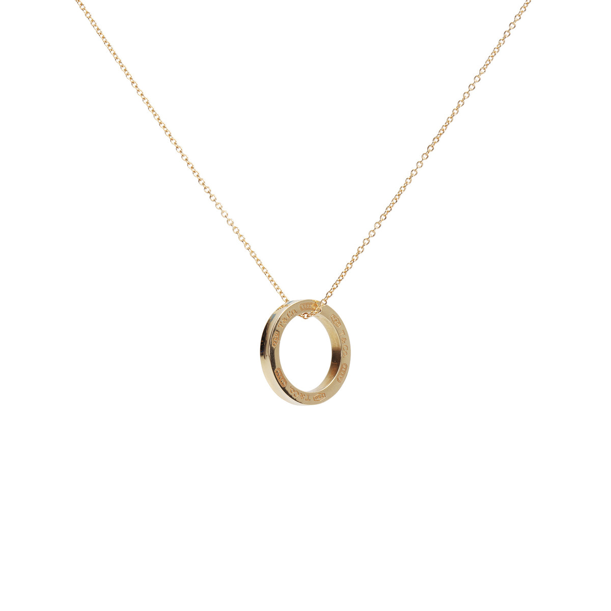 TIFFANY &amp; CO. Circle Pendant Necklace