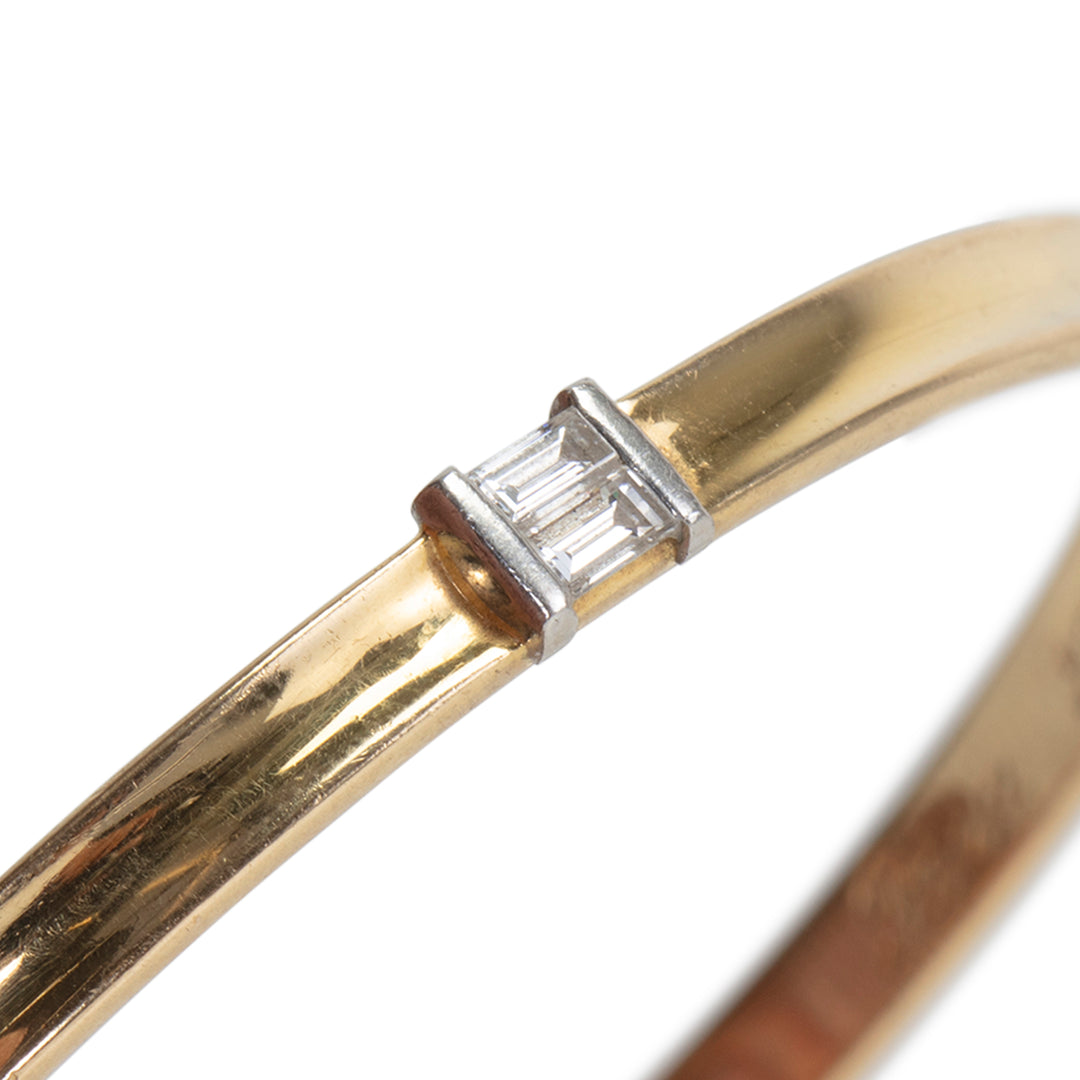 TIFFANY & CO. Vintage 18K Diamond Bangle