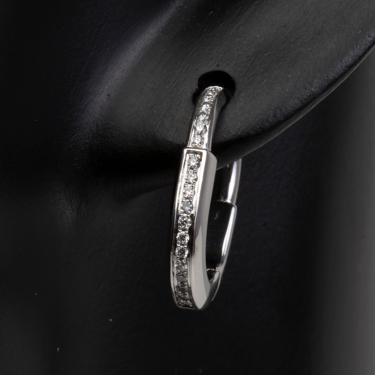 TIFFANY &amp; CO. Small Diamond Lock Earrings