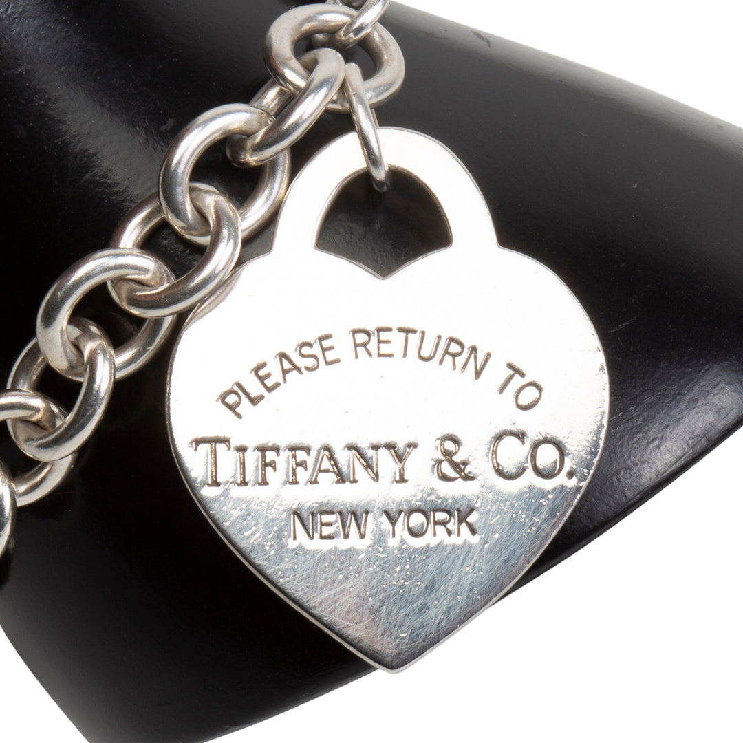 TIFFANY & CO. XL Heart Tag Charm Bracelet