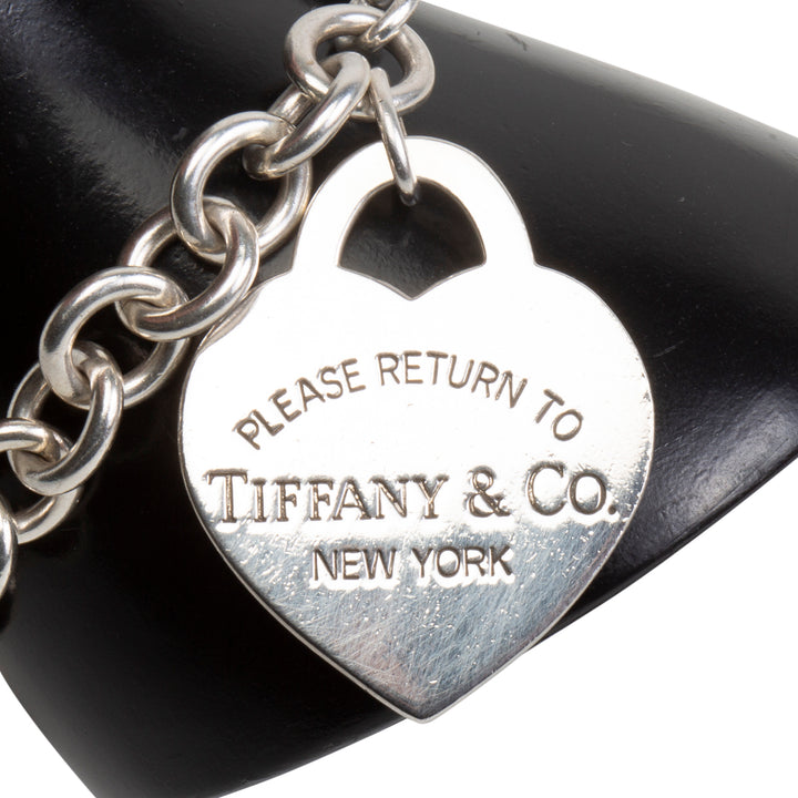 TIFFANY & CO. XL Heart Tag Charm Bracelet
