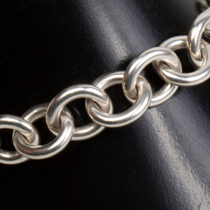 TIFFANY & CO. XL Heart Tag Charm Bracelet