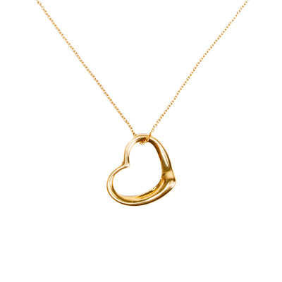 TIFFANY & CO. 18K Open Heart Pendant Necklace - FINAL SALE