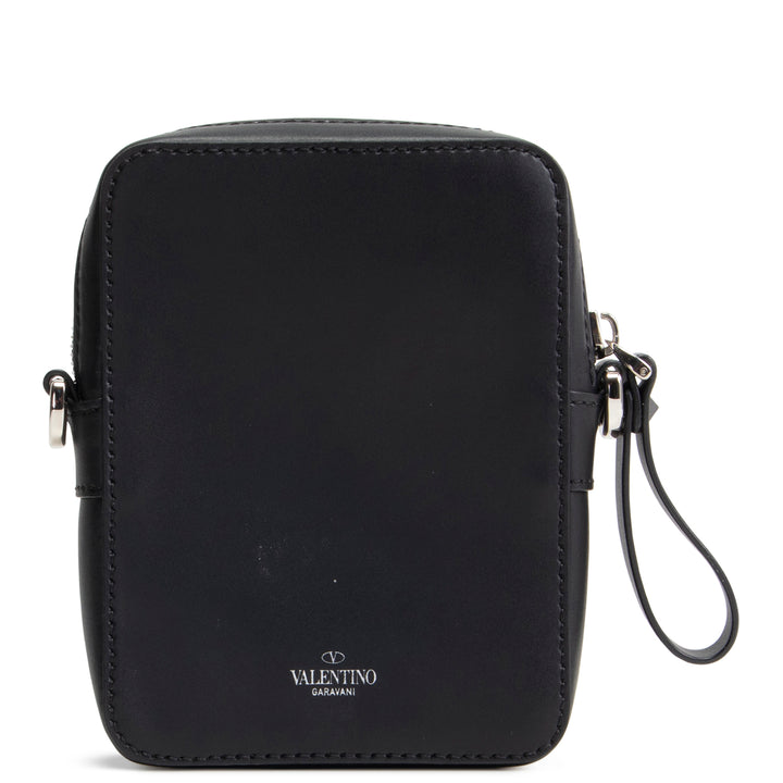 VALENTINO Small Leather Crossbody- Black OUTLET FINAL SALE
