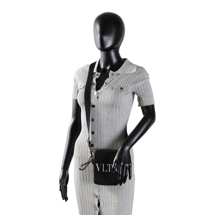 VALENTINO Small Leather Crossbody- Black OUTLET FINAL SALE