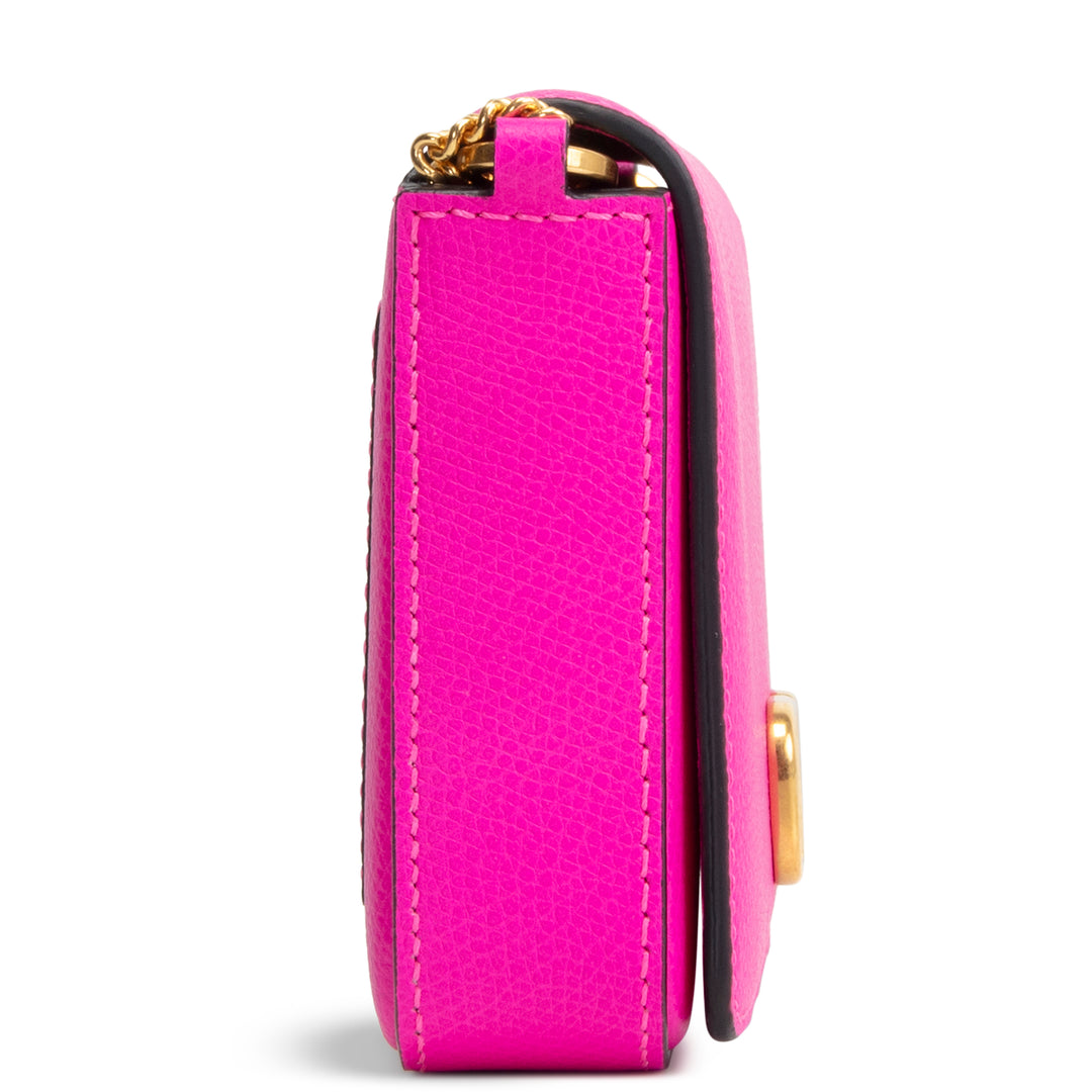 VALENTINO Flap Wallet on Chain - Pink