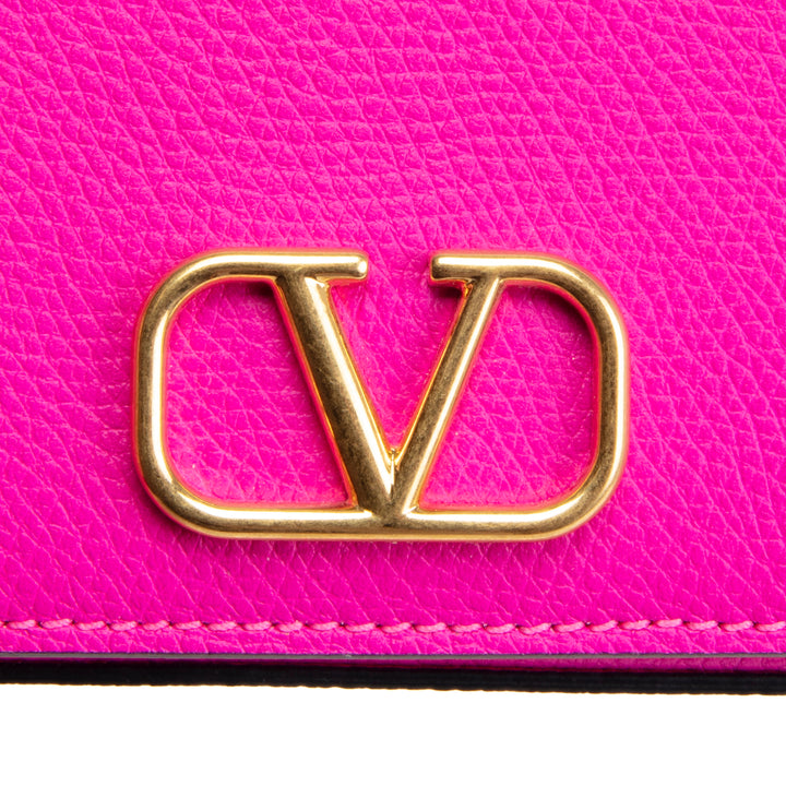 VALENTINO Flap Wallet on Chain - Pink