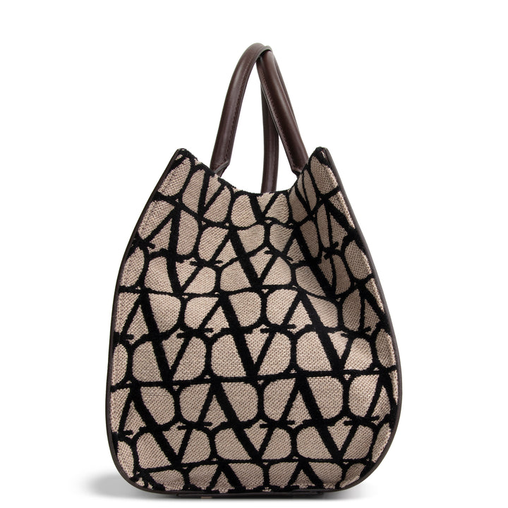 VALENTINO V Logo Iconographe Satchel - Brown