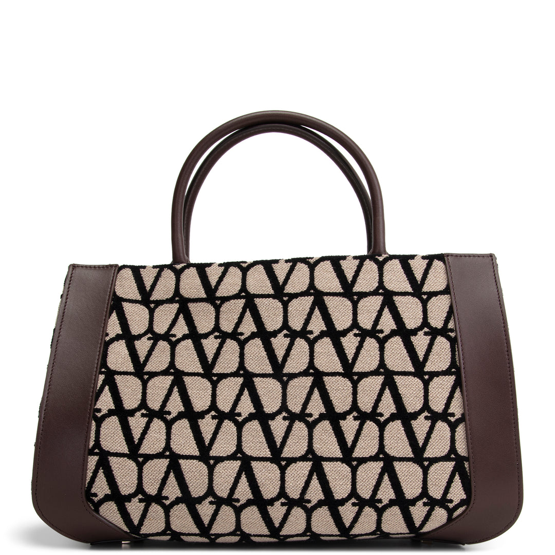 VALENTINO V Logo Iconographe Satchel - Brown