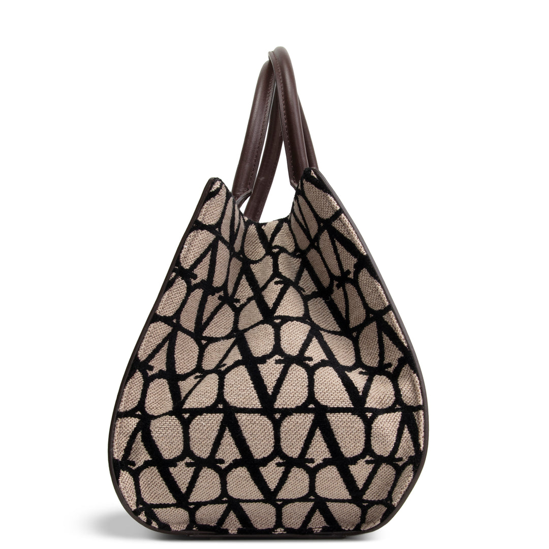 VALENTINO V Logo Iconographe Satchel - Brown