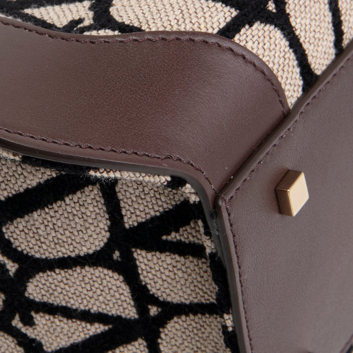 VALENTINO V Logo Iconographe Satchel - Brown