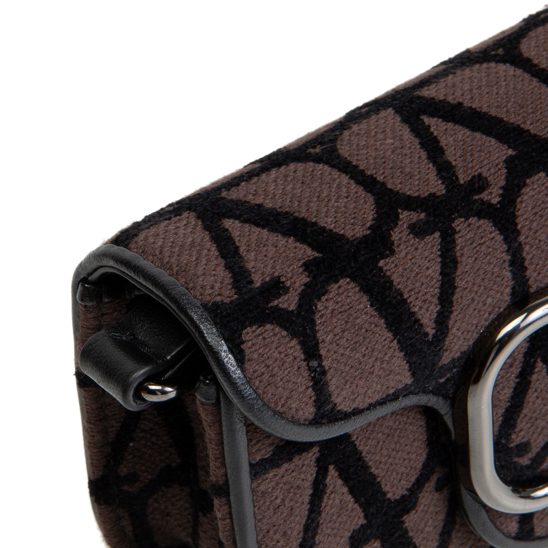VALENTINO Iconographe Loco Shoulder Bag - Gray