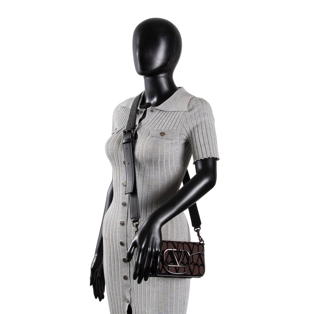 VALENTINO Iconographe Loco Shoulder Bag - Gray