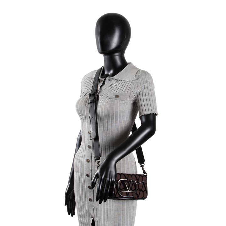 VALENTINO Iconographe Loco Shoulder Bag - Gray