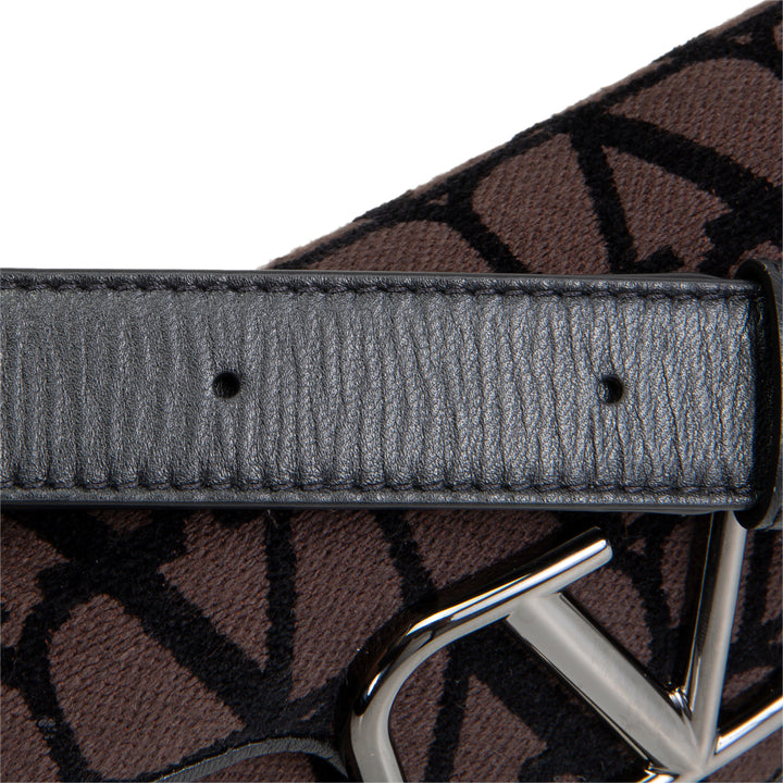 VALENTINO Iconographe Loco Shoulder Bag - Gray