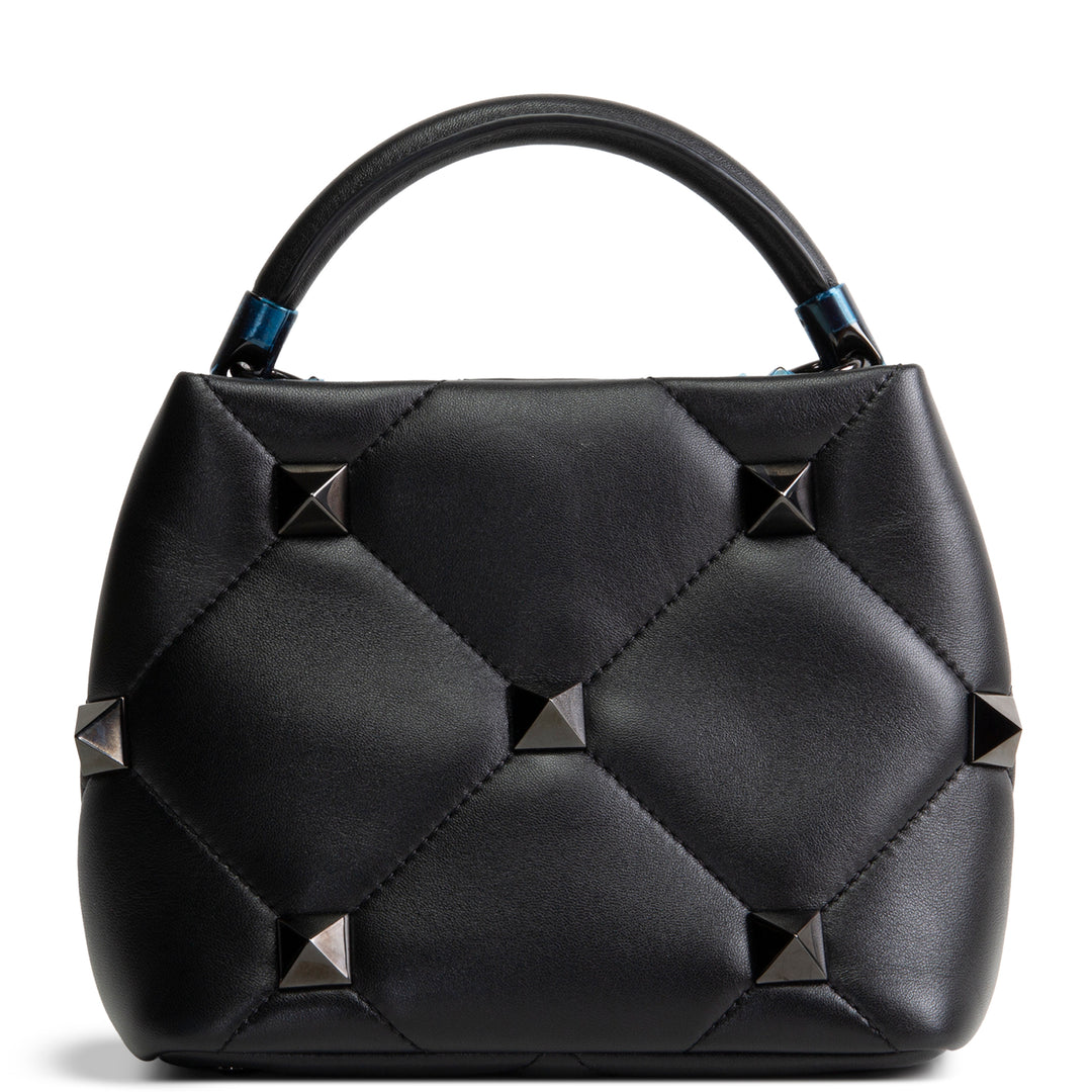 VALENTINO Roman Stud Top Handle - Black