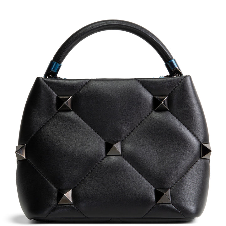 VALENTINO Roman Stud Top Handle - Black