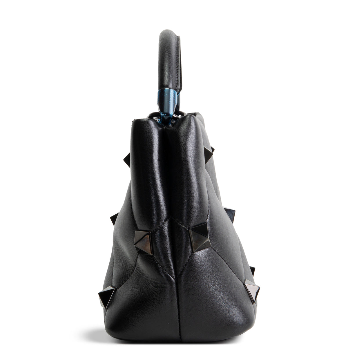 VALENTINO Roman Stud Top Handle - Black