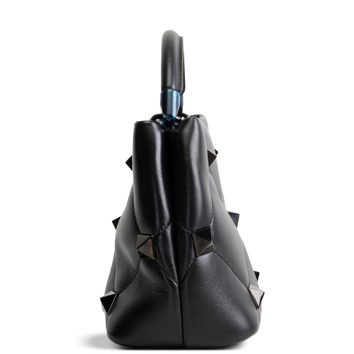 VALENTINO Roman Stud Top Handle - Black