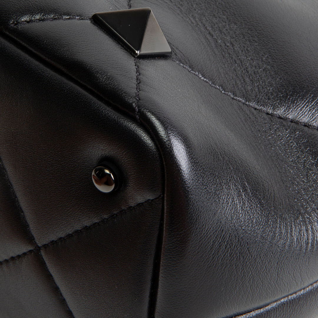 VALENTINO Roman Stud Top Handle - Black