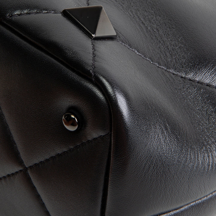 VALENTINO Roman Stud Top Handle - Black