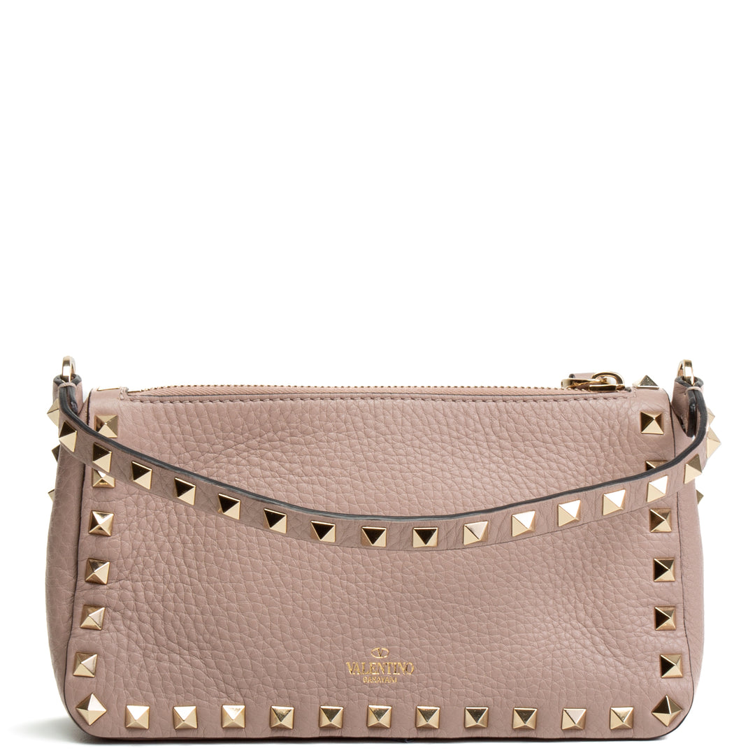 VALENTINO Small Rockstud Shoulder Bag - Poudre