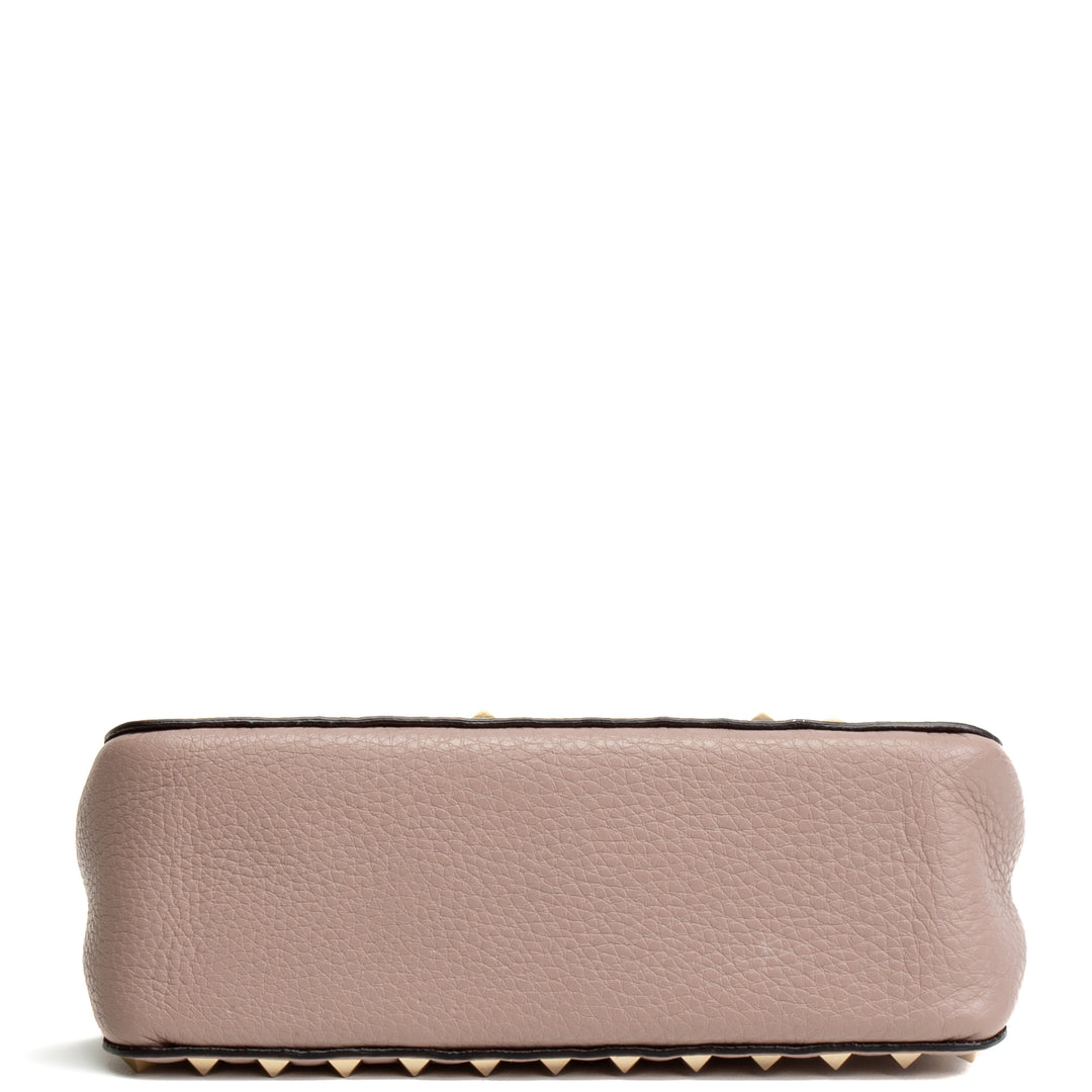 VALENTINO Small Rockstud Shoulder Bag - Poudre