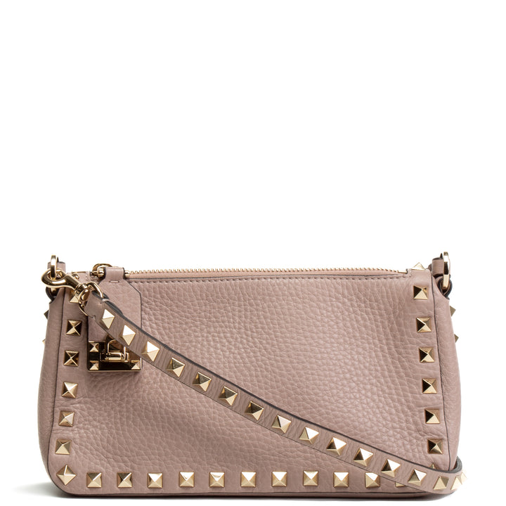 VALENTINO Small Rockstud Shoulder Bag - Poudre