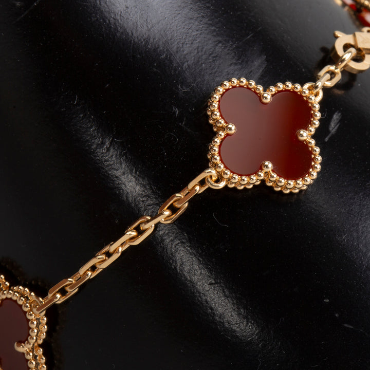 VAN CLEEF & ARPELS 5 Motif Alhambra Carnelian