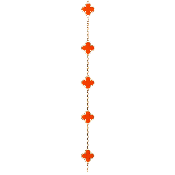 VAN CLEEF & ARPELS 5 Motif Alhambra Carnelian