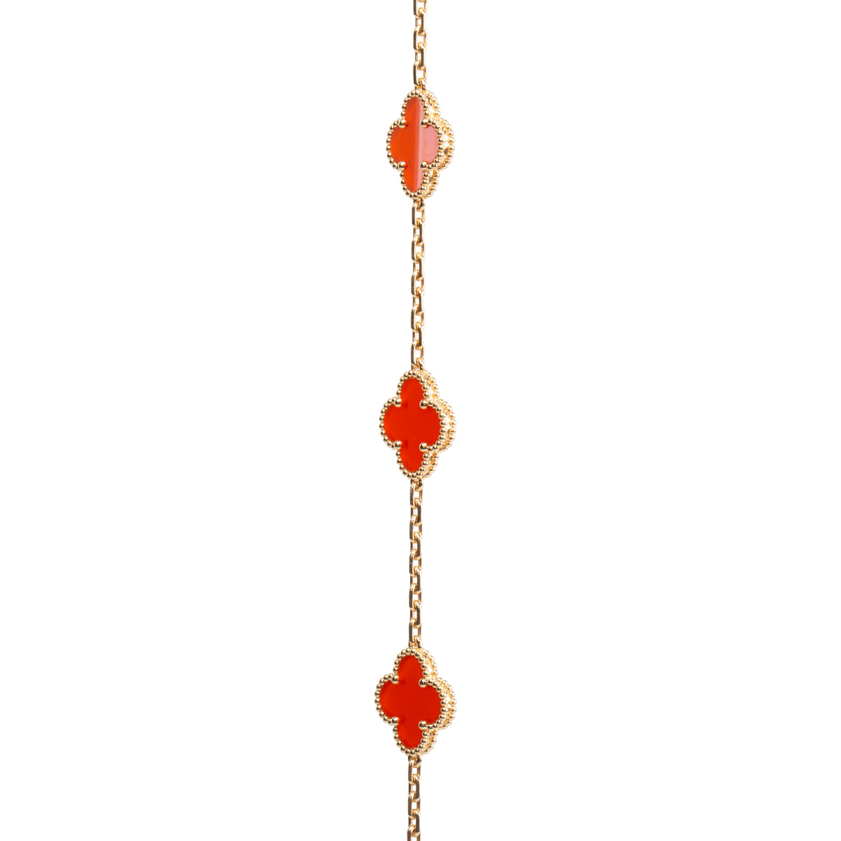 VAN CLEEF &amp; ARPELS 5 Motif Alhambra - Carnelian