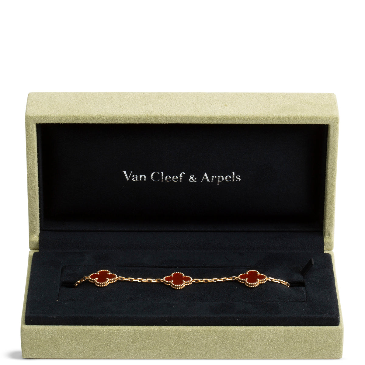 VAN CLEEF &amp; ARPELS 5 Motif Alhambra - Carnelian