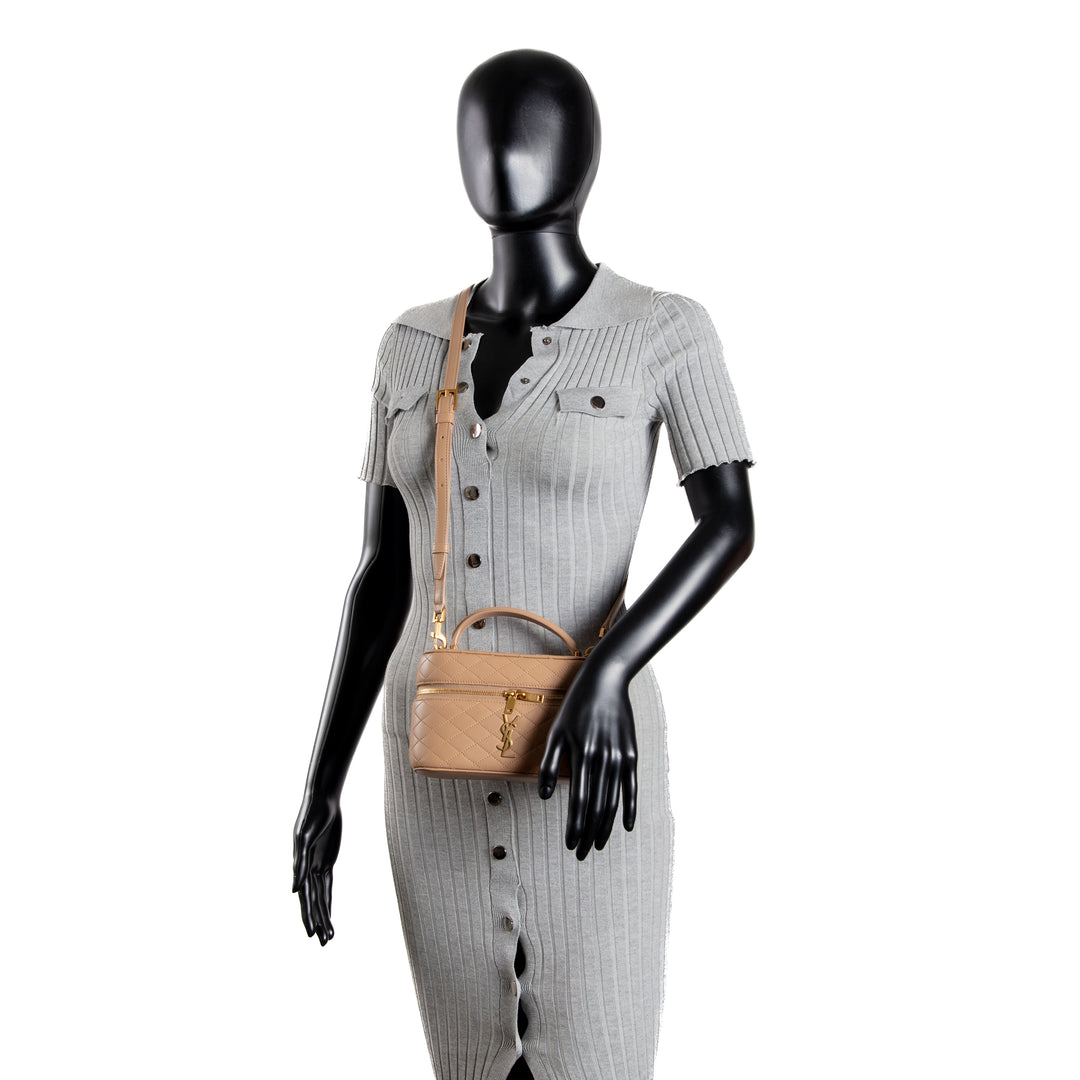 SAINT LAURENT Mini Gaby Vanity - Beige