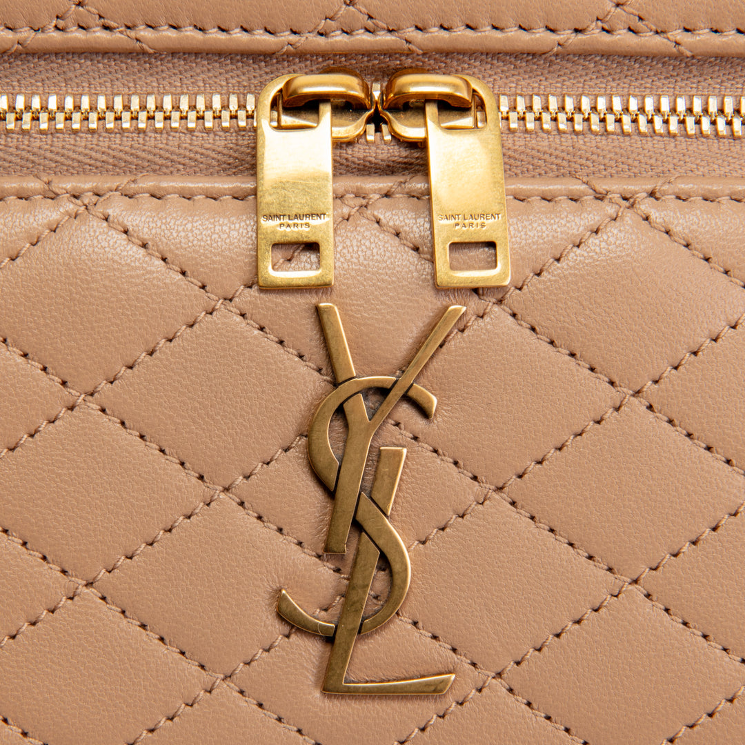 SAINT LAURENT Mini Gaby Vanity - Beige
