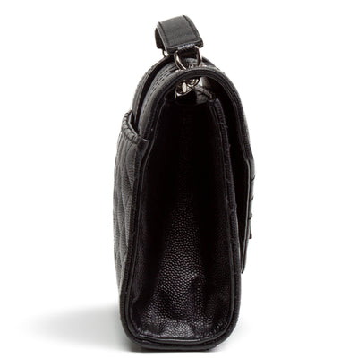 SAINT LAURENT Small Triquilt Envelope Flap Bag - Black