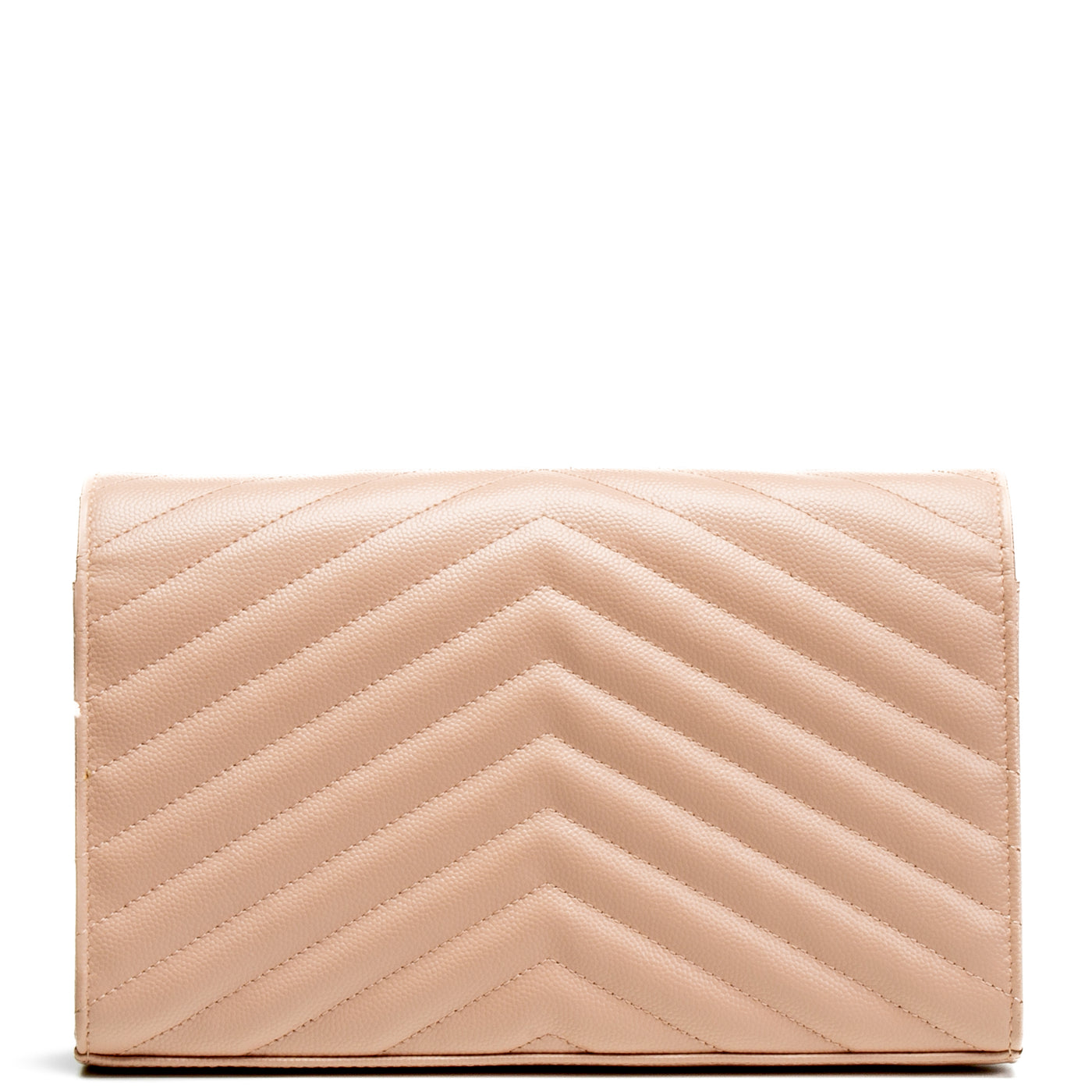 SAINT LAURENT Monogram Large Wallet On Chain - Blush Pink